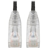 Eaton Tripp Lite Series Cat6 Gigabit Snagless Slim UTP Ethernet Cable (RJ45 M/M), PoE, Black, 1 ft. (0.31 m)