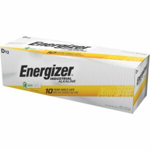 Energizer Industrial Alkaline D Battery Boxes of 12