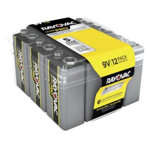 Rayovac Ultra Pro Alkaline 9 Volt Battery 12-Packs