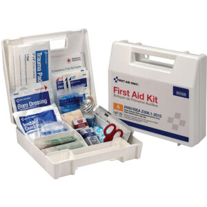 First Aid Kit for 25 People, 89 Pieces, Plastic Case