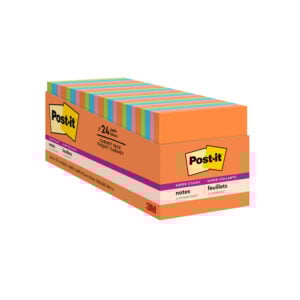 Pads in Energy Boost Collection Colors, Cabinet Pack, 3" x 3", 70 Sheets/Pad, 24 Pads/Pack