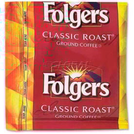 Folgers Classic Roast Coffee Fraction Packs, 0.9 Oz, Box Of 36 Packs
