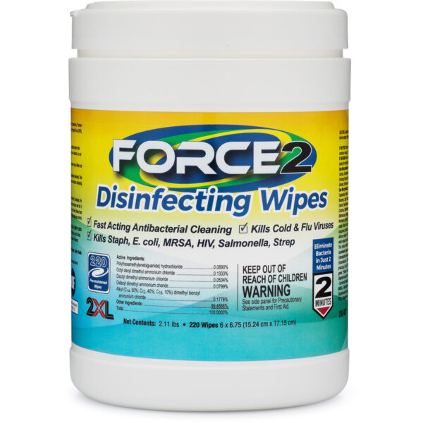 2XL FORCE2 Disinfecting Wipes