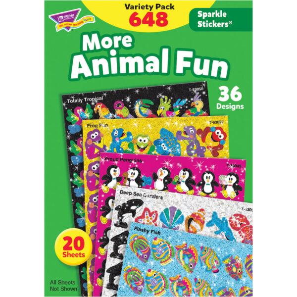 Trend Animal Fun Stickers Variety Pack