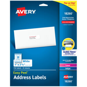Avery® Easy Peal Sure Feed Address Labels