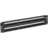Tripp Lite by Eaton 48-Port Cat6 Cat5 Patch Panel Rackmount 110 Punch Down RJ45 Ethernet 1URM 568B