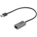 StarTech.com USB to Ethernet Adapter, USB 3.0 to 10/100/1000 Gigabit Ethernet LAN Adapter, 1ft/30cm Attached Cable, USB to RJ45 Adapter