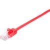 V7 Red Cat6 Unshielded (UTP) Cable RJ45 Male to RJ45 Male 5m 16.4ft
