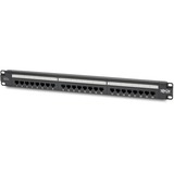 Tripp Lite by Eaton 24-Port Cat6 Patch Panel - 4PPoE Compliant, 110/Krone, 568A/B, RJ45 Ethernet, 1U Rack-Mount, Black, TAA