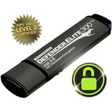 Kanguru Defender Elite300™ FIPS 140-2 Certified, AES XTS 256-Bit Hardware Encrypted USB 3 Secure Flash Drive with Physical Write Protect Switch, 16G