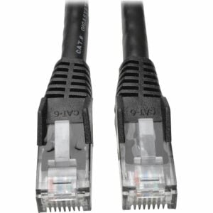 Tripp Lite Cat6 Gigabit Snagless Molded (UTP) Ethernet Cable (RJ45 M/M) PoE Black 7 ft. (2.13 m)