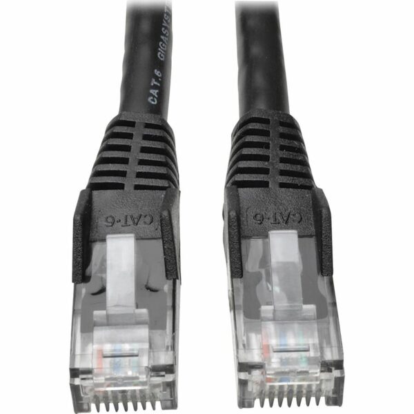 Tripp Lite Cat6 Gigabit Snagless Molded (UTP) Ethernet Cable (RJ45 M/M) PoE Black 7 ft. (2.13 m)