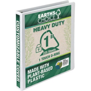 Samsill Earth's Choice One Touch Biobased USDA Certified 1" View Binder