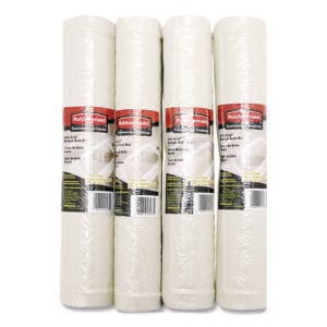 Safti-Grip Latex-Free Vinyl Bath Mat, 14 x 22.5, White, 4/Carton