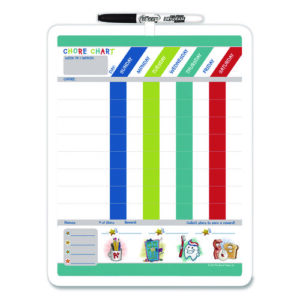 Magnetic Dry-Erase Colors Chore Chart, 11 x 14