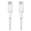 BOOST CHARGE Braided USB-C to USB-C Cable, 3.3 ft, White