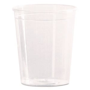 Comet Plastic Portion/Shot Glass, 2 oz, Clear, 50/Pack, 50 Packs/Carton