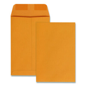 Catalog Envelope, 28 lb Bond Weight Kraft, #1, Square Flap, Gummed Closure, 6 x 9, Brown Kraft, 100/Box