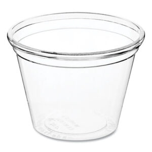 PLA Clear Cold Cups, 1 oz, Plastic, Clear, 3,000/Carton