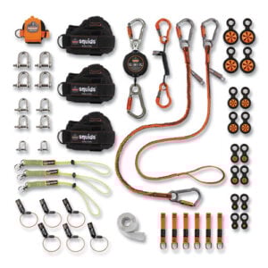 Squids 3170 Tower Climber Tool Tethering Kit, Assorted Max Working Capacities, Lengths and Colors