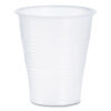 High-Impact Polystyrene Cold Cups, 7 oz, Plastic, Translucent, 100/Pack