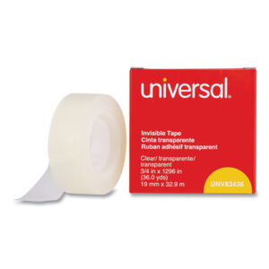 Invisible Tape, 1" Core, 0.75" x 36 yds, Clear