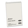 Steno Pads, Gregg Rule, White Cover, 60 Green-Tint 6 x 9 Sheets