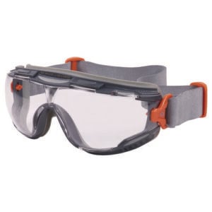 Skullerz ARKYN Anti-Scratch and Enhanced Anti-Fog Safety Goggles with Neoprene Strap, Clear