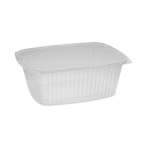 Showcase Deli Container, Base Only, 64 oz, 9 x 7.4 x 4, Clear, Plastic, 220/Carton