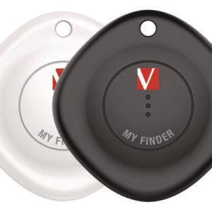 My Finder Bluetooth Tracker for Apple iOS, Black/White, 2/Pack