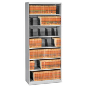 Fixed-Shelf Lateral File for Legal/Letter Size Files, 7 Shelves, 36" x 16.5" x 87", Light Gray