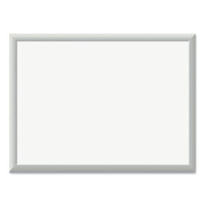 Magnetic Dry Erase Board with Aluminum Frame, 24" x 18" (Actual Size: 23" x 17"), White Surface, Satin Aluminum Frame