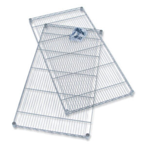 Industrial Extra Shelf Pack, 48w x 24d x 1.5h, Steel, Metallic Gray, 2/Pack