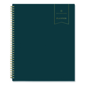 Day Designer Peacock Weekly/Monthly Planner, 11 x 8.5, Blue-Green/Gold Cover, 12-Month (Jan to Dec): 2025