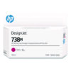 HP 738M (A24VNA) Original Designjet Ink Cartridge, Magenta