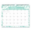 Amitza Blue Monthly Wall Calendar, Abstract Artwork, 15 x 12, White/Blue/Gray Sheets, 12-Month (Jan to Dec): 2025