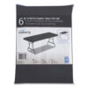 iGear Fabric Table Top Cap Cover, Polyester, 30 x 72, Black