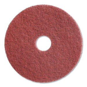 Twister Floor Pad, 18" Diameter, Red, 2/Carton