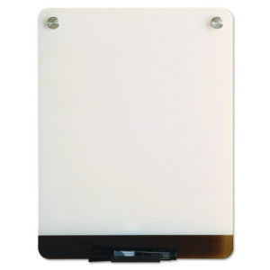 Clarity Personal Board, 12" x 16", White Surface, Satin Aluminum Frame