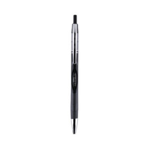 Sarasa Dry Gel X30 Gel Pen, Retractable, Medium 0.7 mm, Black Ink, Black/Silver Barrel, 24/Pack