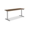 Coordinate Height Adjustable Desk Bundle 2-Stage, 70" x 22" x 27.75" to 47", PinnacleSilver