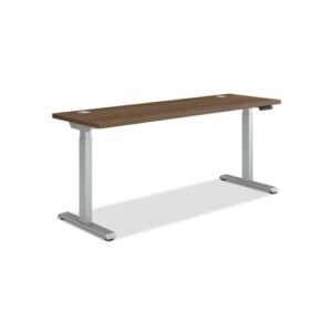 Coordinate Height Adjustable Desk Bundle 2-Stage, 70" x 22" x 27.75" to 47", PinnacleSilver