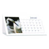 Earthscapes Recycled Desk Tent Monthly Calendar, Wildlife Photography, 8.5 x 4.25, White Sheets, 12-Month (Jan to Dec): 2025