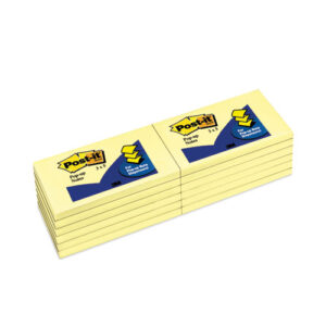 Original Canary Yellow Pop-up Refill, 3" x 5", Canary Yellow, 100 Sheets/Pad, 12 Pads/Pack