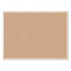 Cork Bulletin Board, 48" x 36" (Actual Size: 47" x 35"), Tan Surface, Birch Finished Wood Frame
