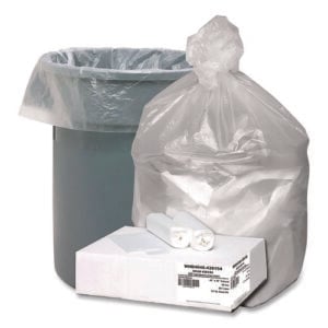 Global Ultra Plus Industrial Trash Bag, 45 gal,16 mic, 40 x 48, Natural, 80/Carton
