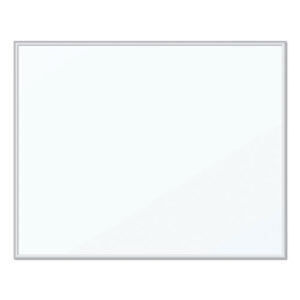 Magnetic Dry Erase Board, 20" x 16", White Surface, Satin Aluminum Frame