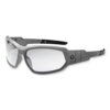 Skullerz Loki Safety Glasses/Goggles, Matte Gray Nylon Impact Frame, Clear Polycarbonate Lens