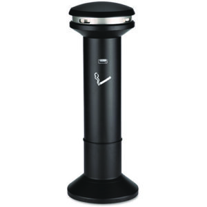 Infinity Ultra-High Capacity Smoking Receptacle, 6.7 gal, 15.5 dia x 41.5h, Black