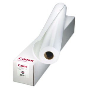 Matte Coated Paper Roll, 2" Core, 5 mil, 24" x 100 ft, Matte White